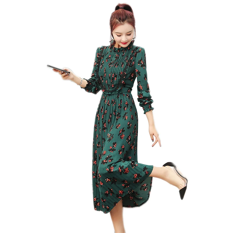Autumn fake two-piece dress middle-aged women's 2018 Spring New Fashion Print Dress Elegant Mid-Calf M-3XL Vestidos LU596
Autumn fake two-piece dress middle-aged women's 2018 Spring New Fashion Print Dress Elegant Mid-Calf M-3XL Vestidos LU596