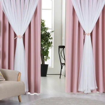 Lucky Floral Tassel Lace Head Top Curtain Pink Color Cloth Curtain+voile Sheer Black Out Fabric Bedroom Customize Curtain Window
Lucky Floral Tassel Lace Head Top Curtain Pink Color Cloth Curtain+voile Sheer Black Out Fabric Bedroom Customize Curtain Window