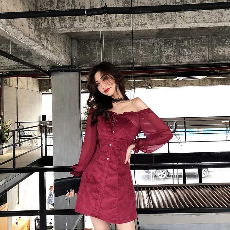 Fancy Sexy Lady Off Shoulder Velours Dress Mesh Puff Sleeve Short Dress Petite Robe Femme Vestido Fiesta Vestiti Donna
Fancy Sexy Lady Off Shoulder Velours Dress Mesh Puff Sleeve Short Dress Petite Robe Femme Vestido Fiesta Vestiti Donna