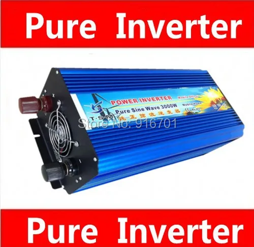 

3000W peak power 6000W Pure sine wave inverter ,12V/24V input,100-120V or 220-240VAC output