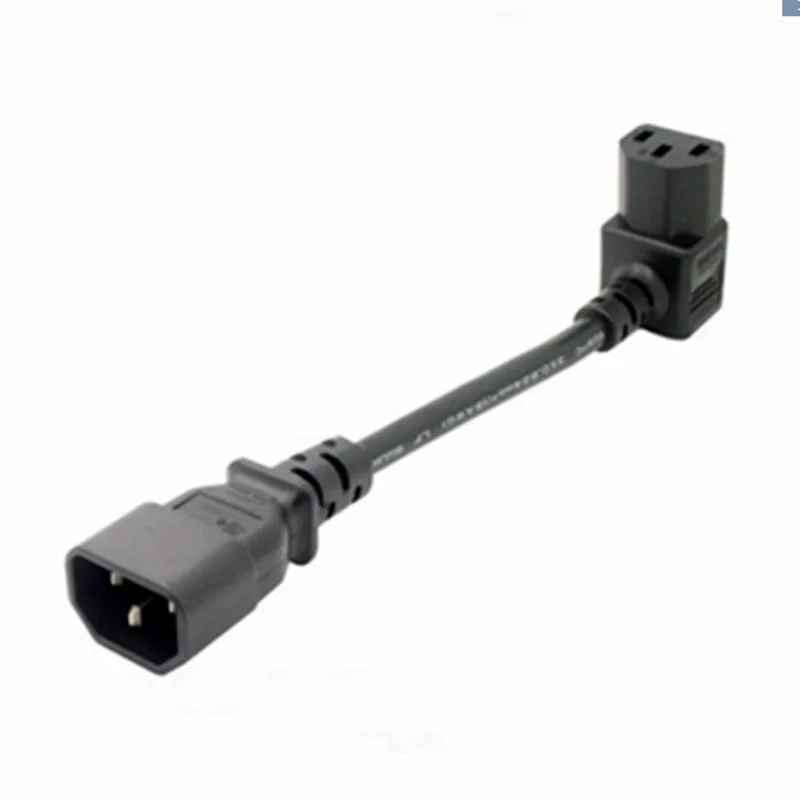 1 pc C14 Male to C13 Female PLug PDU/UPS Extension Power cable Connector Up 90 degrees right angle
1 pc C14 Male to C13 Female PLug PDU/UPS Extension Power cable Connector Up 90 degrees right angle