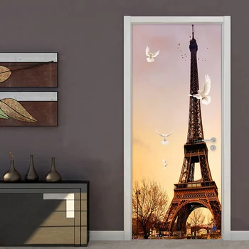PVC Self-Adhesive Door Sticker 3D Eiffel Tower Wallpaper Dining Room Study Room Wall Decals Mural Home Decor Waterproof Stickers
PVC Self-Adhesive Door Sticker 3D Eiffel Tower Wallpaper Dining Room Study Room Wall Decals Mural Home Decor Waterproof Stickers