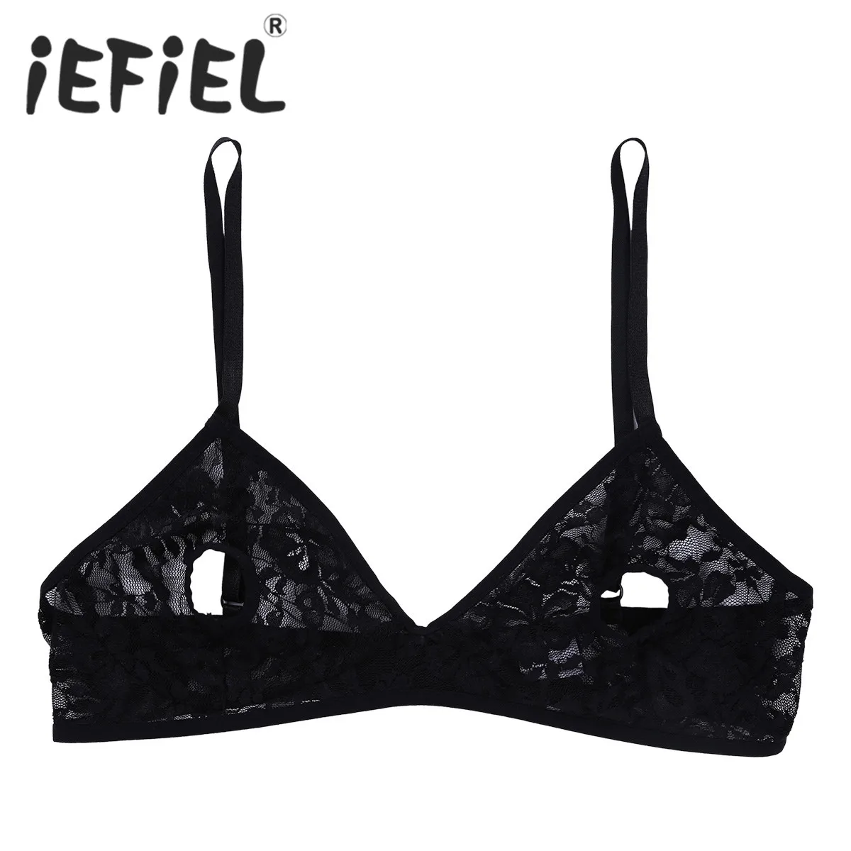 Sexy Female Women Lingerie Bra Tops Soft Lace Floral Sheer Nipple Hollow out Bralette Wire-free Unlined Bra for Nightwear Bra
Sexy Female Women Lingerie Bra Tops Soft Lace Floral Sheer Nipple Hollow out Bralette Wire-free Unlined Bra for Nightwear Bra