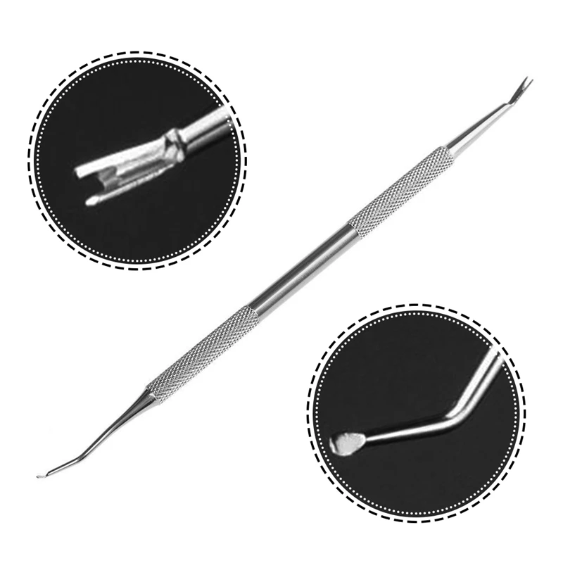 1 Pcs Cuticle Pusher Remover Spoon Trimmer Metal Double Sided Finger Dead Skin Fork Push Nail Art DIY Manicure Pedicure Tool
1 Pcs Cuticle Pusher Remover Spoon Trimmer Metal Double Sided Finger Dead Skin Fork Push Nail Art DIY Manicure Pedicure Tool
