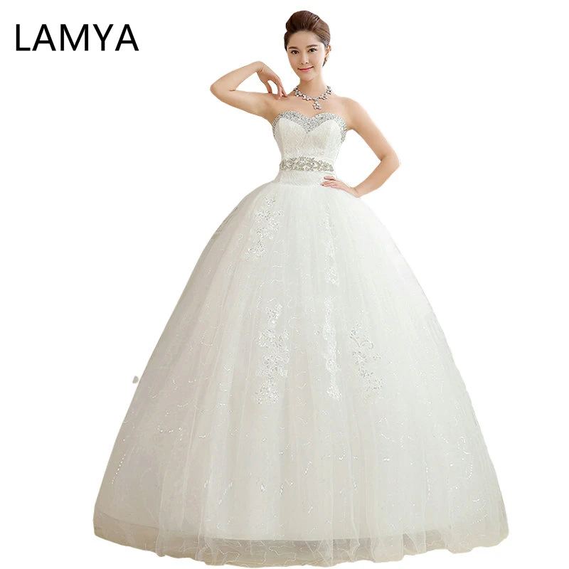 Customize Plus Size Crystal Wedding Dresses 2019 Women Crystal Vintage Ball Gown Luxury Lace Bridal Dress luxury bridal robes
Customize Plus Size Crystal Wedding Dresses 2019 Women Crystal Vintage Ball Gown Luxury Lace Bridal Dress luxury bridal robes