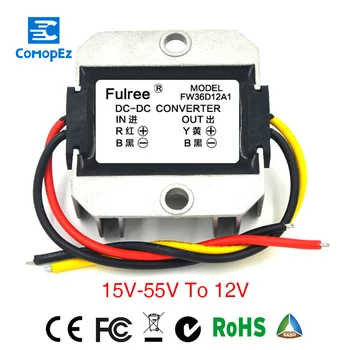 Power Supply Converter DC/DC Step-down 24V/36V/48V to 12V 2A Waterproof Control Car Module Auto Protection Size 66*57*22mm
Power Supply Converter DC/DC Step-down 24V/36V/48V to 12V 2A Waterproof Control Car Module Auto Protection Size 66*57*22mm