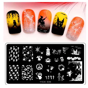 Halloween Series Nail Stamping Plate Celebration Rectangle Manicure Stamp Template Nail Art Image Plate
Halloween Series Nail Stamping Plate Celebration Rectangle Manicure Stamp Template Nail Art Image Plate