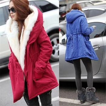 Winter new fashion thickening Slim large fur collar hooded jacket women 2019 winter commuter solid color warm female coat B523
Winter new fashion thickening Slim large fur collar hooded jacket women 2019 winter commuter solid color warm female coat B523