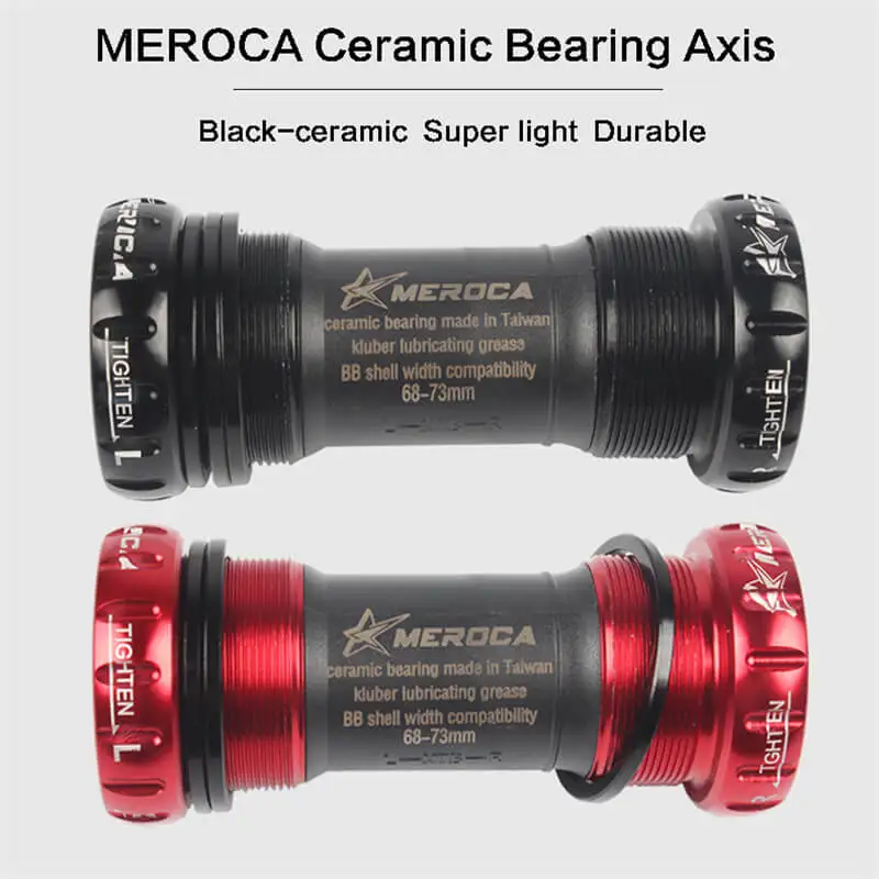 MEROCA Light Ceramic Bearing Axis Screw Type Bike Bottom Bracket Axis Anti-friction for Mountain Road Bicycle Bottom Bracket
MEROCA Light Ceramic Bearing Axis Screw Type Bike Bottom Bracket Axis Anti-friction for Mountain Road Bicycle Bottom Bracket