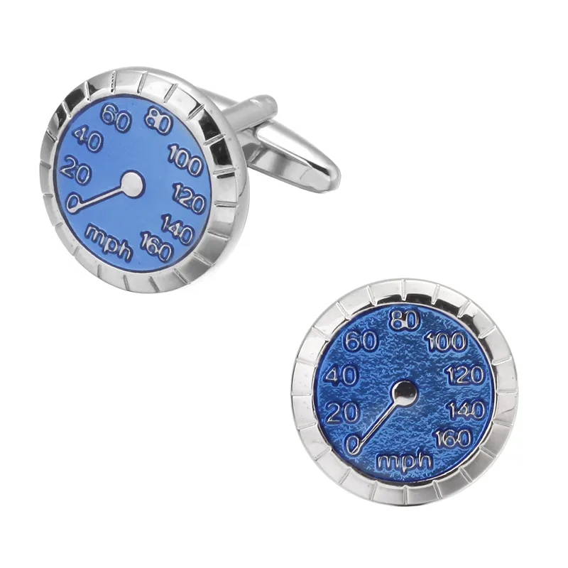 High-end men's shirt brand jewelry Cufflinks Blue speedometer Cufflinks classic design style French shirt accessories
High-end men's shirt brand jewelry Cufflinks Blue speedometer Cufflinks classic design style French shirt accessories