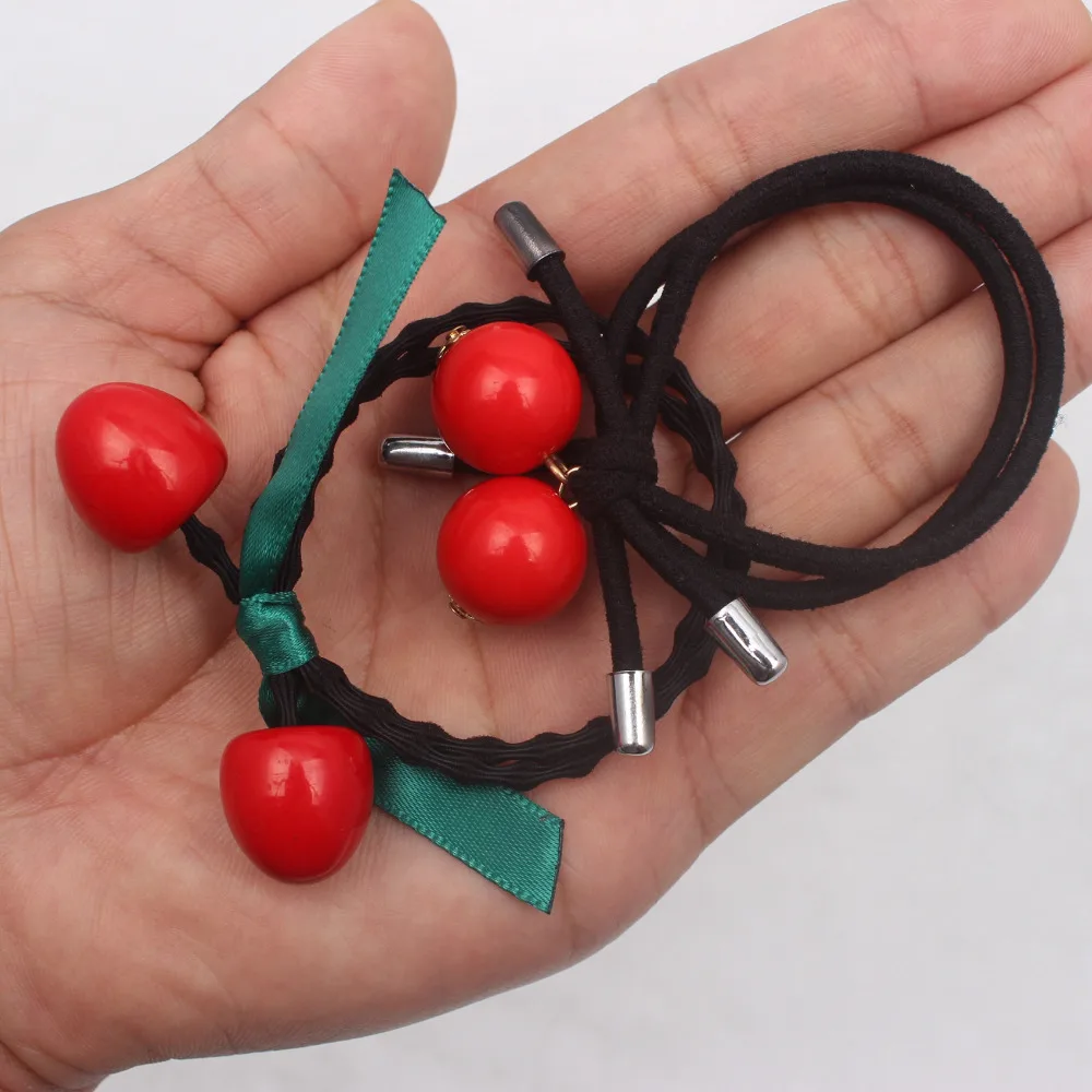 2019 lovely Chinese red cherry green ribbon bow Elastic Hair Bands girls rubber bands black Head rope Hair accessories for women
2019 lovely Chinese red cherry green ribbon bow Elastic Hair Bands girls rubber bands black Head rope Hair accessories for women