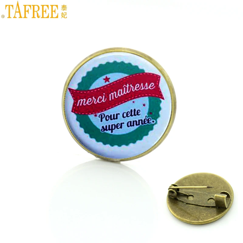 TAFREE exquisite fashion men women teachers badge brooches high quality glass art merci maitresse brooch pins jewelry gift CT320
TAFREE exquisite fashion men women teachers badge brooches high quality glass art merci maitresse brooch pins jewelry gift CT320