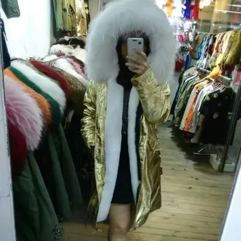Elegant warm winter long parka women coats white raccoon fur hooded jacket faux fur inside coat outwear free shipping
Elegant warm winter long parka women coats white raccoon fur hooded jacket faux fur inside coat outwear free shipping
