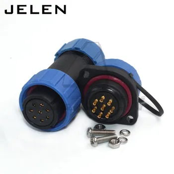SP21 8pin connector Waterproof IP68 cable plug receptacle flange round Waterproof Aviation connector
SP21 8pin connector Waterproof IP68 cable plug receptacle flange round Waterproof Aviation connector