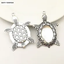 5set Antique Silver Metal sea turtle Fit 18x25mm Oval Cabochon Pendant Setting Vintage Blank Charms+Clear Glass Cabochons A2019
5set Antique Silver Metal sea turtle Fit 18x25mm Oval Cabochon Pendant Setting Vintage Blank Charms+Clear Glass Cabochons A2019