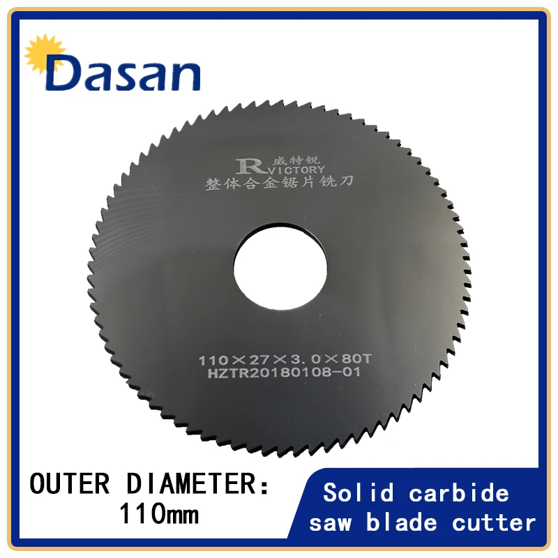 2PCS Circular Saw Blade 110mm Thick 0.8mm to 3mm 80T Solid Carbide Round Slitting Saw Cutter CNC Metal Wood Cutting Tool
2PCS Circular Saw Blade 110mm Thick 0.8mm to 3mm 80T Solid Carbide Round Slitting Saw Cutter CNC Metal Wood Cutting Tool
