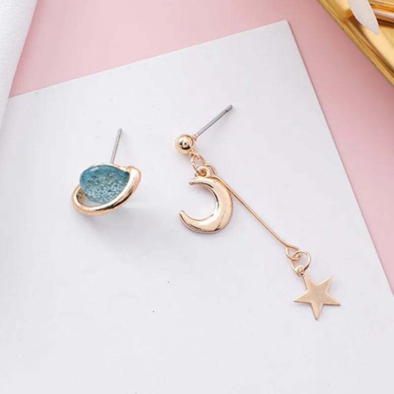 2018 New Asymmetric Star Moon Long Drop Dangle Earrings for Women Cute Blue Planet Girls Earring Trendy Jewelry Wholesale 5A2025
2018 New Asymmetric Star Moon Long Drop Dangle Earrings for Women Cute Blue Planet Girls Earring Trendy Jewelry Wholesale 5A2025