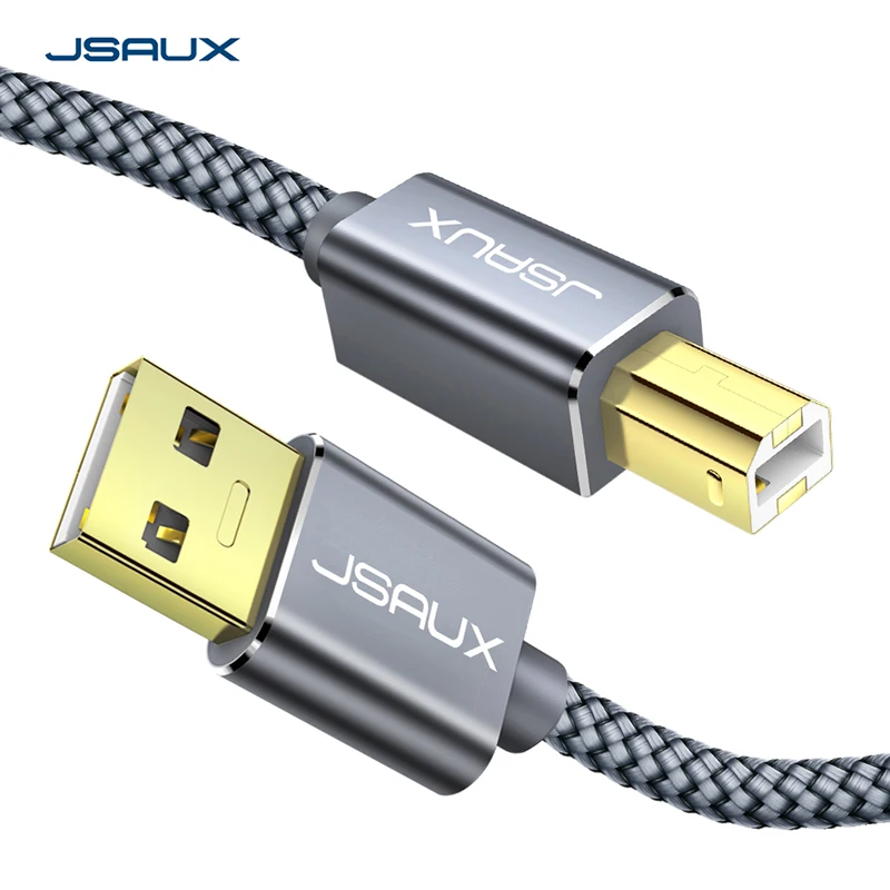 JSAUX Printer Cable USB 2.0 Type A Male to B Male Printer Scanner Cord 2m/3m High Speed for HP Canon Dell Epson Lexmark Xerox
JSAUX Printer Cable USB 2.0 Type A Male to B Male Printer Scanner Cord 2m/3m High Speed for HP Canon Dell Epson Lexmark Xerox