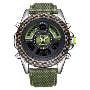 Men Business Watches 30 M Waterproof Luxury Brand Watch Large Dial Dual Display Digital Quartz Clock Nylon Band Big Sports Watch
Men Business Watches 30 M Waterproof Luxury Brand Watch Large Dial Dual Display Digital Quartz Clock Nylon Band Big Sports Watch