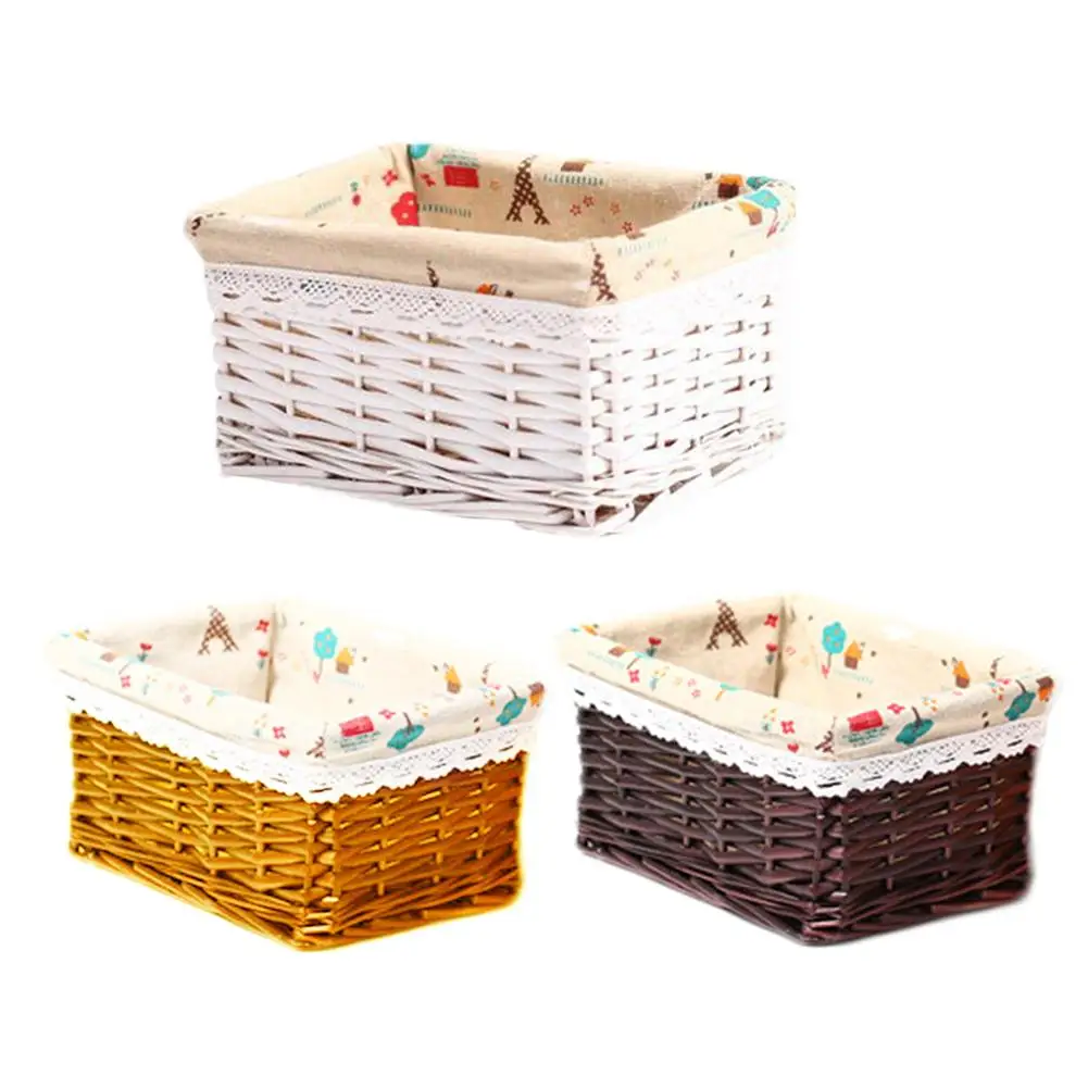 Japanese Style Rattan Storage Box Snack Display Books Cosmetics Desktop Storage Box Fruit And Vegetable Bread Storage Basket
Japanese Style Rattan Storage Box Snack Display Books Cosmetics Desktop Storage Box Fruit And Vegetable Bread Storage Basket