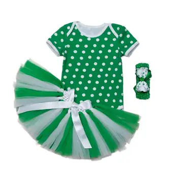 4sets/lot Kids suit children romper+skirt+headband Dot green baby clothing girls suit 0-24M sylvia 542549652054
4sets/lot Kids suit children romper+skirt+headband Dot green baby clothing girls suit 0-24M sylvia 542549652054