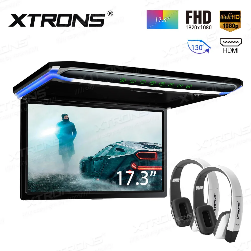 XTRONS 17 3 "FHD ультратонкий 1920*1080P HD цифровой TFT 16:9 монитор с креплением на крышу