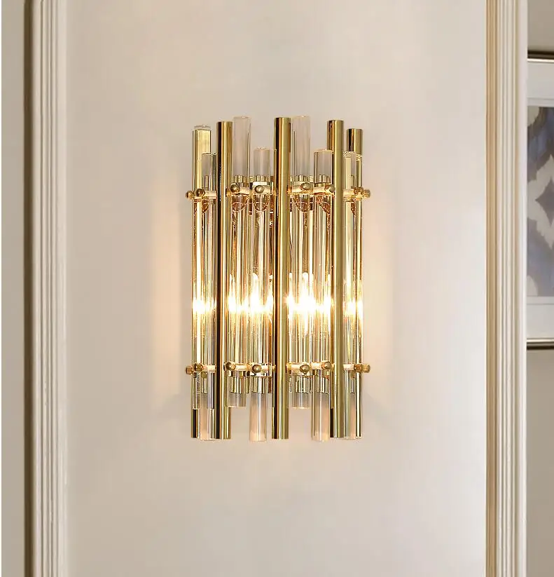 Modern light luxury living room bedroom bedside wall decoration light simple creative personality glass crystal wall lamp
Modern light luxury living room bedroom bedside wall decoration light simple creative personality glass crystal wall lamp