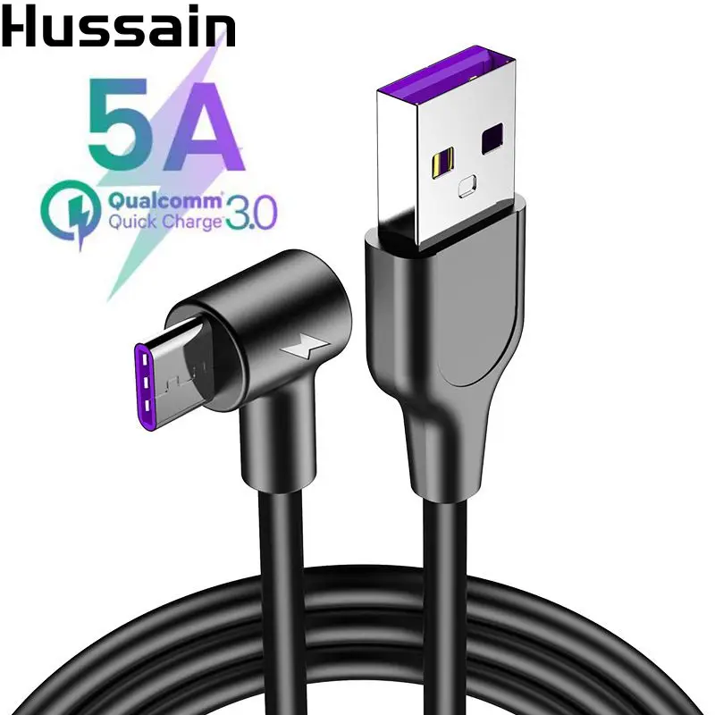 5A Fast Charging Cable USB C Cable Type C QC 3.0 90 Degree USB Cable 3M 2M 1M For Samsung S8 S9 S10 Xiaomi Huawei Oneplus USB-C
5A Fast Charging Cable USB C Cable Type C QC 3.0 90 Degree USB Cable 3M 2M 1M For Samsung S8 S9 S10 Xiaomi Huawei Oneplus USB-C