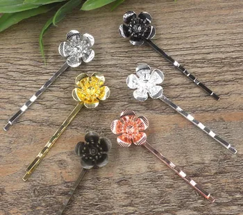 18x5mm Blank Bobby Pins Hairpins Bases Vintage Filigree 3D Circle Flower Hair Clip Findings Hair Accessories Women Hair Headwear
18x5mm Blank Bobby Pins Hairpins Bases Vintage Filigree 3D Circle Flower Hair Clip Findings Hair Accessories Women Hair Headwear