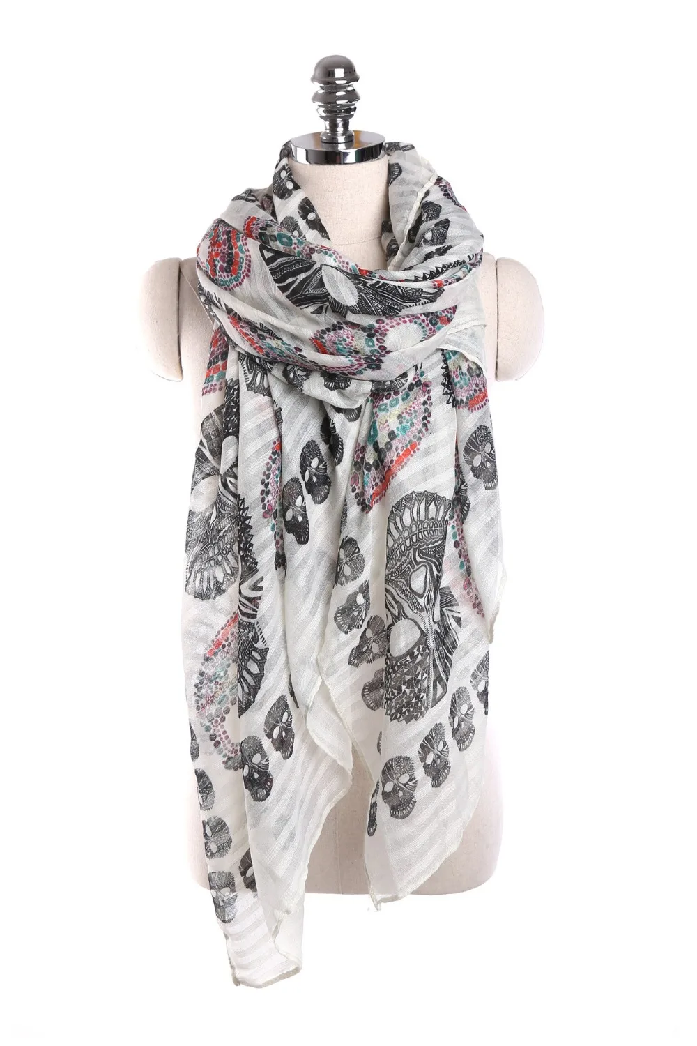 Multi Colors Sugar Skull Print Long Scarf Women's Gift wholesale 100pcs/lot free ship by express
Multi Colors Sugar Skull Print Long Scarf Women's Gift wholesale 100pcs/lot free ship by express