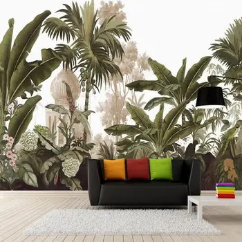 Custom Wall Mural Wall Paper Hand Painted Rain forest Banana Leaves Living Room Sofa Large Murals Wallpaper Home Decor
Custom Wall Mural Wall Paper Hand Painted Rain forest Banana Leaves Living Room Sofa Large Murals Wallpaper Home Decor