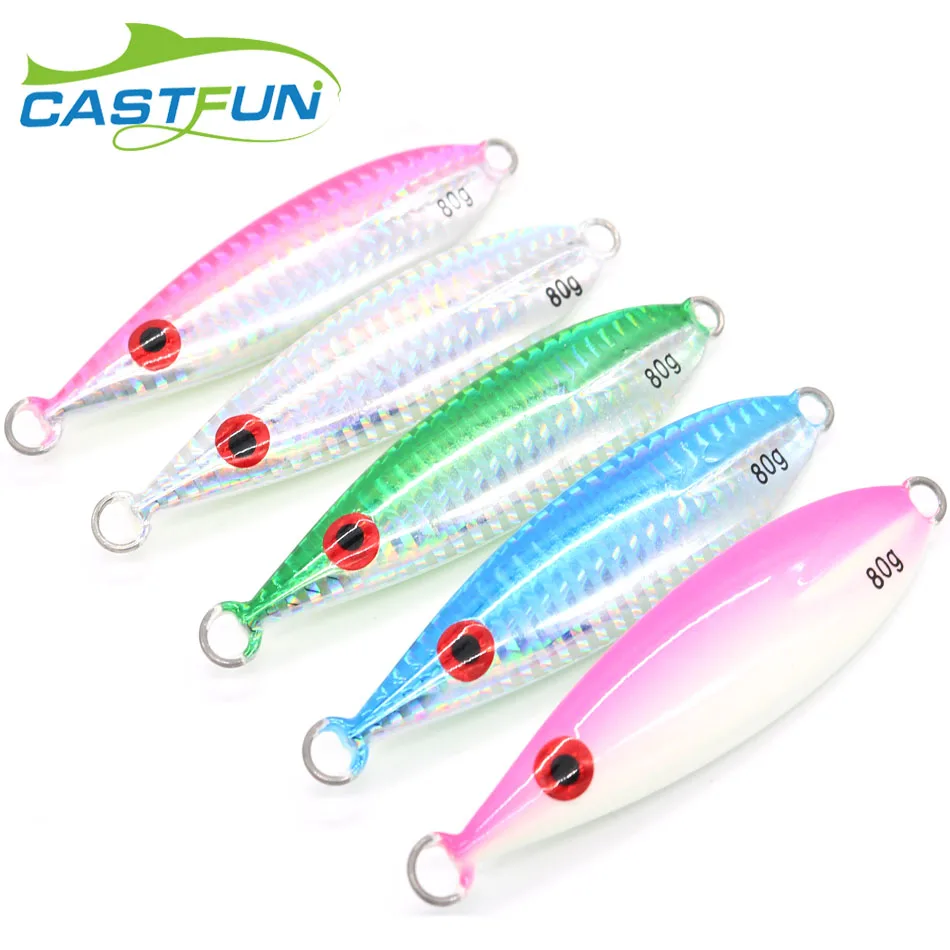 Castfun Butterfly Jig Flat Fall Keel Vertical Speed Knife Jigs 5pcs/lot 80g 100g 120g 180g Metal Jig Saltwater Fishing Lures 
Castfun Butterfly Jig Flat Fall Keel Vertical Speed Knife Jigs 5pcs/lot 80g 100g 120g 180g Metal Jig Saltwater Fishing Lures