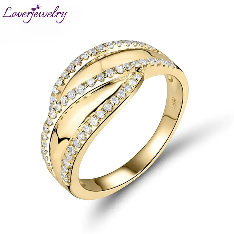 LOVERJEWELRY Fashion Ring For Women Man Solid 18Kt Yellow Gold Natural Diamond Wedding Engagement Band Ring Jewelry Gift
LOVERJEWELRY Fashion Ring For Women Man Solid 18Kt Yellow Gold Natural Diamond Wedding Engagement Band Ring Jewelry Gift