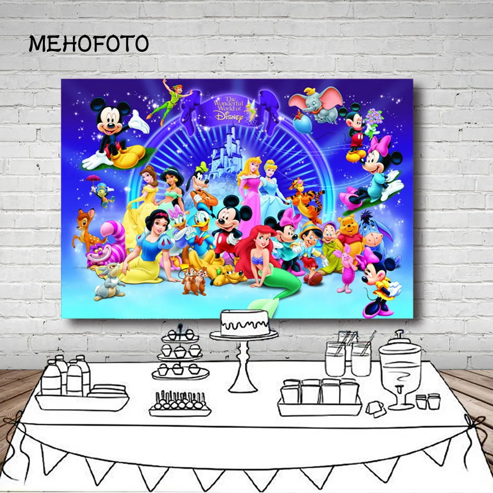 Photography Backdrops Amusement Park Cartoon Animals Micky Princess Customized Children Birthday Backgrounds for Photo Studio
Photography Backdrops Amusement Park Cartoon Animals Micky Princess Customized Children Birthday Backgrounds for Photo Studio