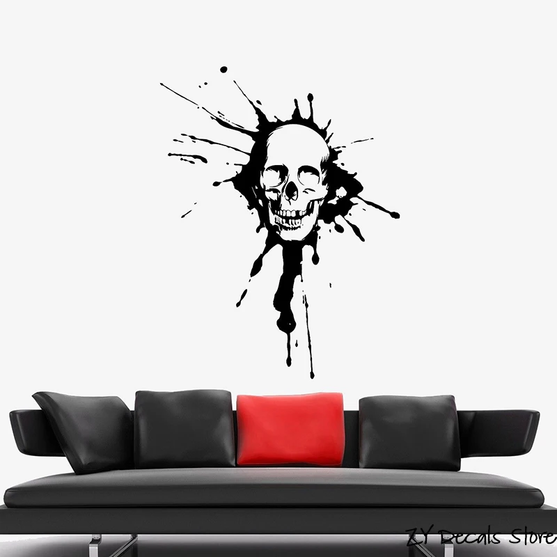Head Wall Vinyl Sticker Decal Skull Bones Death Spot Scary Monster Decor Removable Art Mural For Living Room L518
Head Wall Vinyl Sticker Decal Skull Bones Death Spot Scary Monster Decor Removable Art Mural For Living Room L518