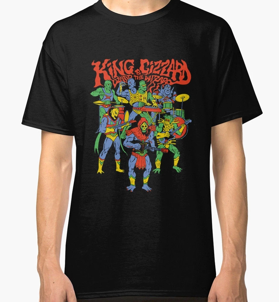Fashion Funny Tops Tees King Gizzard and The Lizard Wizard Mens Black Tees Shirt Clothing Printed T Shirts Mens Streetwear
Fashion Funny Tops Tees King Gizzard and The Lizard Wizard Mens Black Tees Shirt Clothing Printed T Shirts Mens Streetwear
