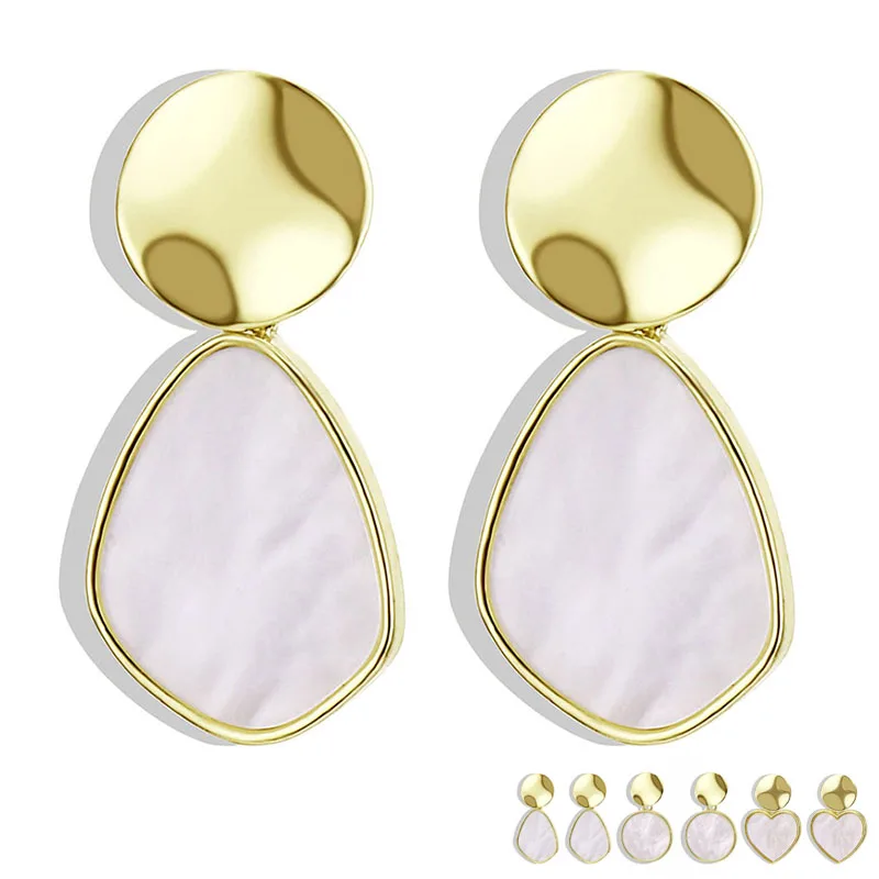 KINFOLK Gold Korean Earrings 2019 For Women Lover Fashion Drop Round Heart Dangle Earring Wedding Geometric Jewelry Wholesale
KINFOLK Gold Korean Earrings 2019 For Women Lover Fashion Drop Round Heart Dangle Earring Wedding Geometric Jewelry Wholesale
