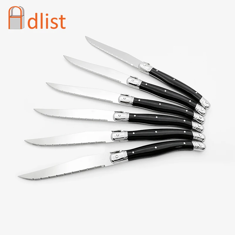 Black Laguiole Style Dinner Knifes Stainless Steel Steak Knives Table knife set Flatware Cutlery Restaurant Home Bar Tableware
Black Laguiole Style Dinner Knifes Stainless Steel Steak Knives Table knife set Flatware Cutlery Restaurant Home Bar Tableware