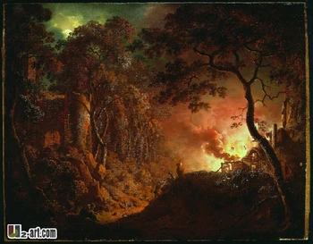 Canvas Prints (Cottage on Fire Joseph Wright of Derby ) Gift wall decoration art picture classical oil painting Classical-063
Canvas Prints (Cottage on Fire Joseph Wright of Derby ) Gift wall decoration art picture classical oil painting Classical-063
