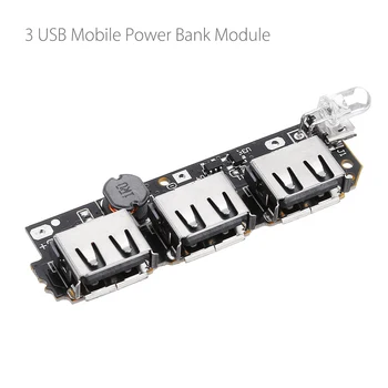5V 2.1A 3 USB Mobile Power Circuit Board Boost Module For DIY Power Bank Lithium Battery
5V 2.1A 3 USB Mobile Power Circuit Board Boost Module For DIY Power Bank Lithium Battery