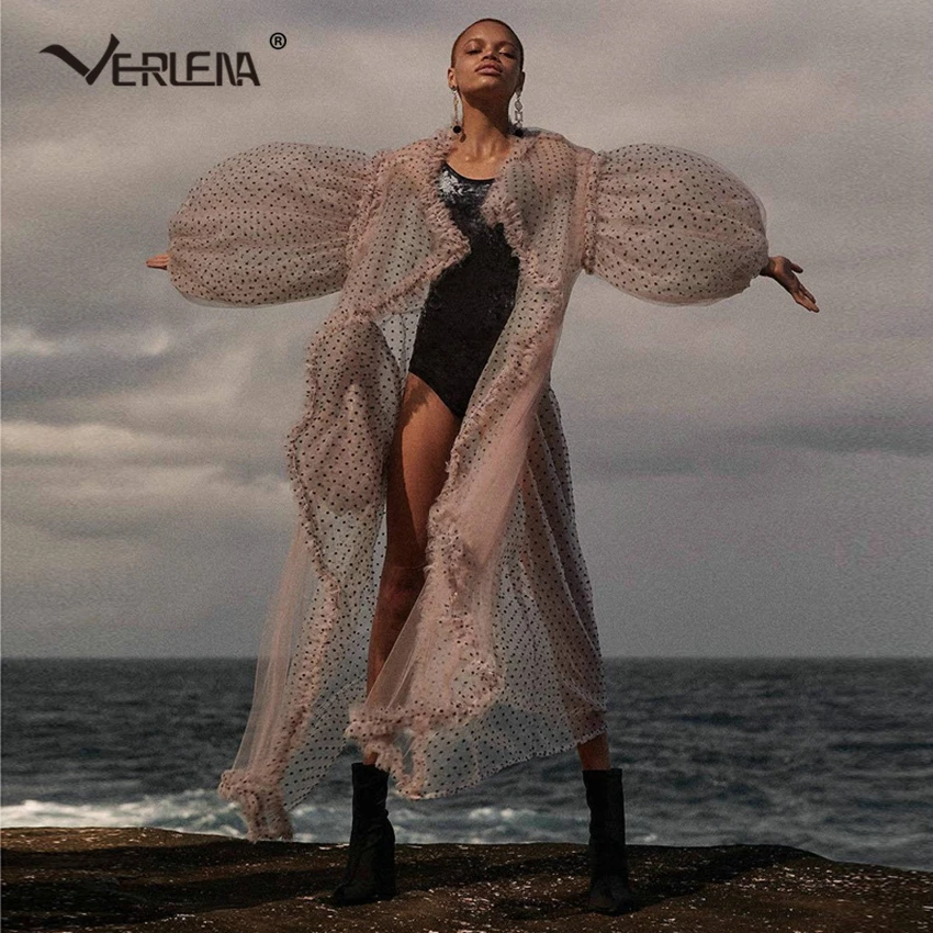 Volume Lantern Sleeve Dot X-Long Beach Blouse Women Transparent Cover-Up Organza Novelty 2019 Summer Shirt Streetwear Gothic Top
Volume Lantern Sleeve Dot X-Long Beach Blouse Women Transparent Cover-Up Organza Novelty 2019 Summer Shirt Streetwear Gothic Top