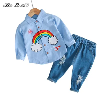 Children Fashion Kids Baby Boy Clothes Sets Cartoon Rainbow Novelty Boy's Clothes Pants+Tops 2PCS Clothes Suit New Autumn Coats
Children Fashion Kids Baby Boy Clothes Sets Cartoon Rainbow Novelty Boy's Clothes Pants+Tops 2PCS Clothes Suit New Autumn Coats