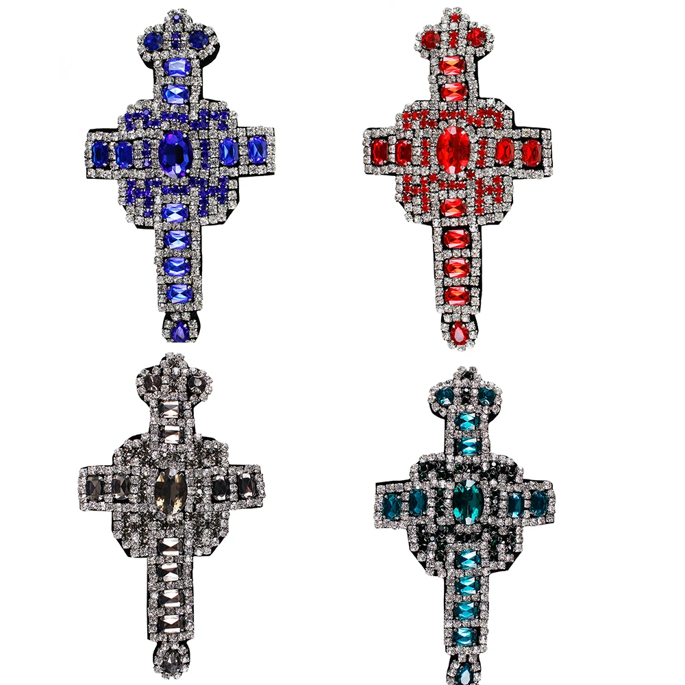 5pieces Beaded Diamond Rhinestone Cross Patches Crystal Badges for Clothes Bag Patches DIY Sewing Accessories TH1081
5pieces Beaded Diamond Rhinestone Cross Patches Crystal Badges for Clothes Bag Patches DIY Sewing Accessories TH1081