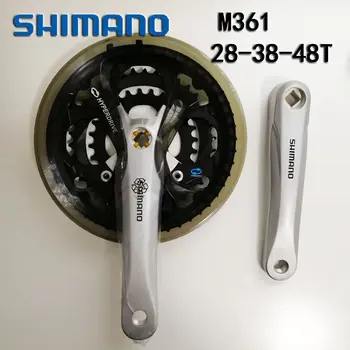 Shimano FC-M361 triple 28-38-48T 170mm Bike Bicycle Crank Chainset Silver square tapered
Shimano FC-M361 triple 28-38-48T 170mm Bike Bicycle Crank Chainset Silver square tapered