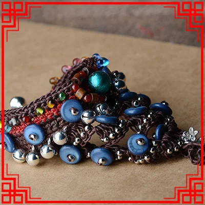Handmade braided stones bracelet blue,New luxury Thailand brass bell bracelet,fashion luxury vintage bracelet ,
Handmade braided stones bracelet blue,New luxury Thailand brass bell bracelet,fashion luxury vintage bracelet ,