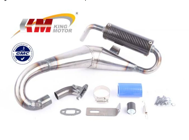 Kingmotor Flat Boat Tuned Exhaust Pipe With Carbon Fiber Muffler for Losi 5ive T
Kingmotor Flat Boat Tuned Exhaust Pipe With Carbon Fiber Muffler for Losi 5ive T