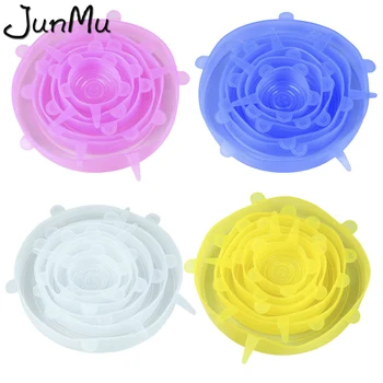 6pcs/set silicon stretch lids universal lid Silicone food wrap bowl pot lid silicone cover pan cooking Kitchen accessories
6pcs/set silicon stretch lids universal lid Silicone food wrap bowl pot lid silicone cover pan cooking Kitchen accessories