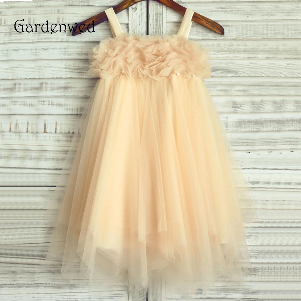 Gardenwed Beach Champagne Flower Girl Dress 2020 Empire Tulle Kids Child First Communion Dress Girl Pageant Baby Dress
Gardenwed Beach Champagne Flower Girl Dress 2020 Empire Tulle Kids Child First Communion Dress Girl Pageant Baby Dress