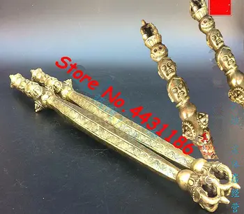 53CM*Rare Large size Tibetan Brass Thousand Faces Buddha amulet Dorje Phurba Kapala Wand Talisman Lucky Home Decorate FengShu 
53CM*Rare Large size Tibetan Brass Thousand Faces Buddha amulet Dorje Phurba Kapala Wand Talisman Lucky Home Decorate FengShu