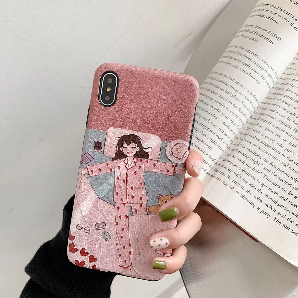 For iPhone XR X XS Max Case Silk Embossed Strawberry Girl Phone Case For iPhone 8 7 Plus 6 6s Soft Silicone TPU Cover
For iPhone XR X XS Max Case Silk Embossed Strawberry Girl Phone Case For iPhone 8 7 Plus 6 6s Soft Silicone TPU Cover